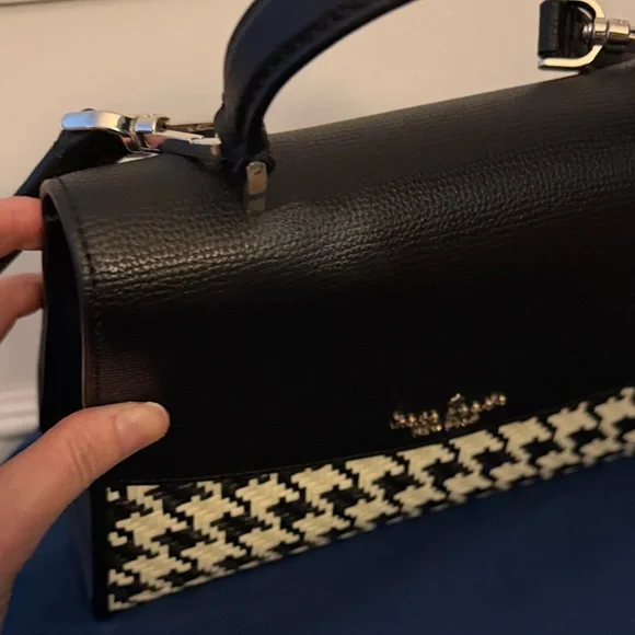 kate spade Black & White Houndstooth Darcy Bag - Picture 4 of 12